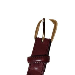 Brighton Brown Woven Belt w/ Inlay Brass Buckle Approx. 1 3/8" x 53.5" Sz 48